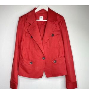 Cabi The Little Red Jacket Size 12 Classic Ponte Knit Blazer Jacket 3374
